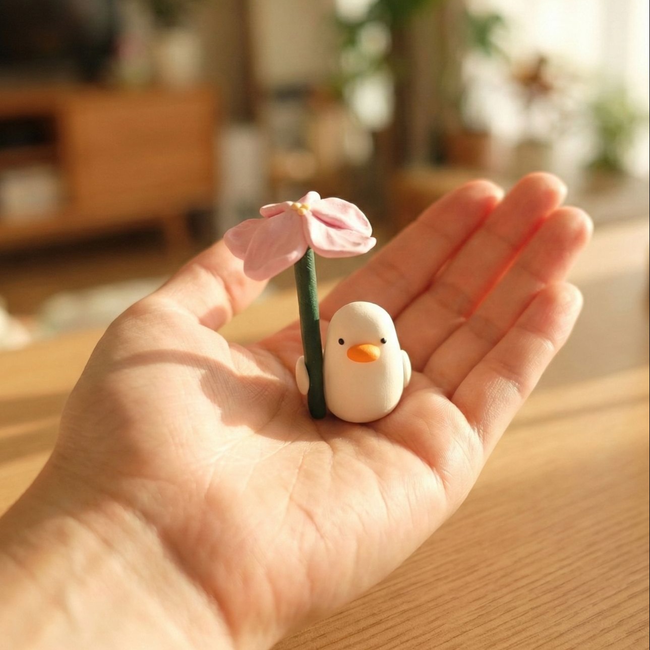 Blossom Buddy Clay Duckling