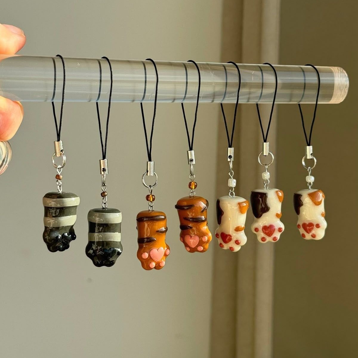 Purr-fect High Five Cat Paw Charm